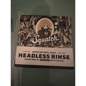 Dr Squatch Limited Edition Headless Rinse Wicked Pumpkin Men Soap Halloween 5oz